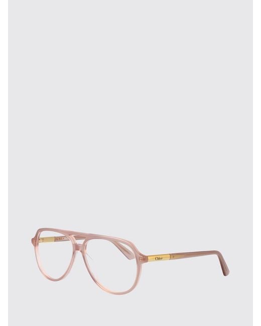 Chloé Natural ChloÉ Tortoiseshell Aviator Eyeglasses