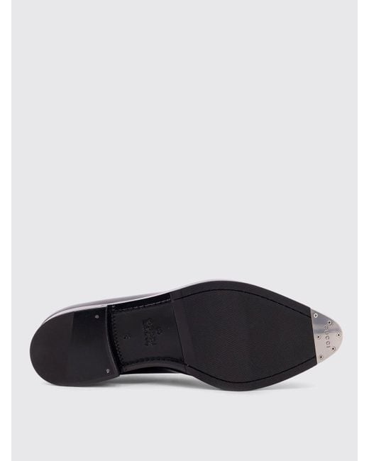 Gucci Schwarze Mokassins Mit Schnalle in Black für Herren