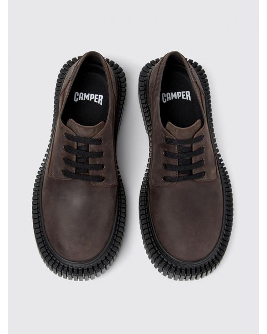 Camper White Pix Berlin Leather Derby Shoes