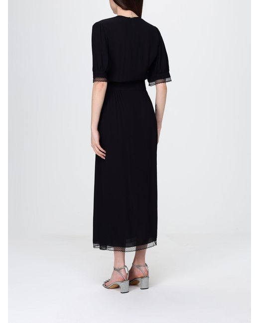 Twinset Blue Viscose Midi Dress