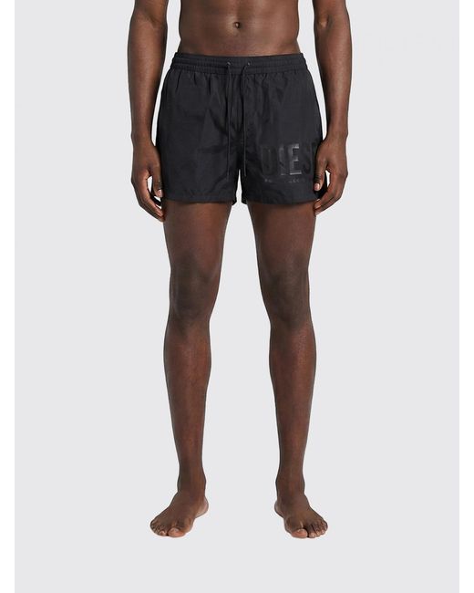 DIESEL Black Polyamide Swimsuit for men