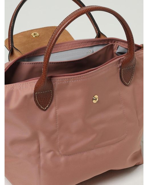 Longchamp Pink Le Pliage Original S Nylon Bag