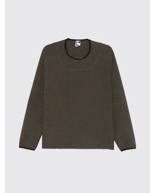 GR10K Green Virgin Wool Sweater for men