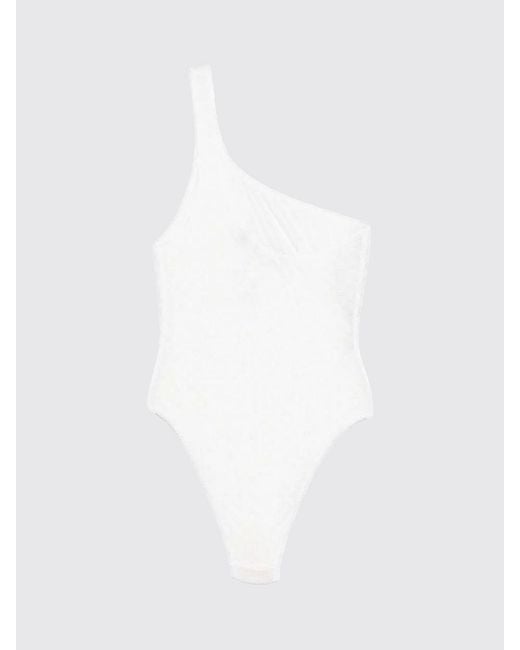 Missoni White One Shoulder One Piece Swimsuit