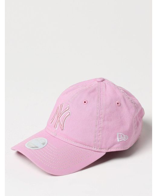 Cappello New York Yankees in cotone di KTZ in Pink