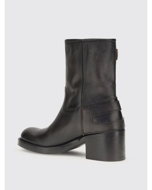 Chloé Black Chlo&Eacute Dakota Used Leather Ankle Boots