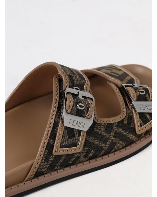 Sandalo Feel di Fendi in Brown da Uomo