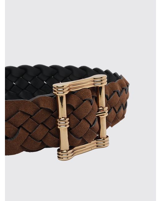 Etro Brown Geflochtener Wildleder-Kalbsleder-Gürtel