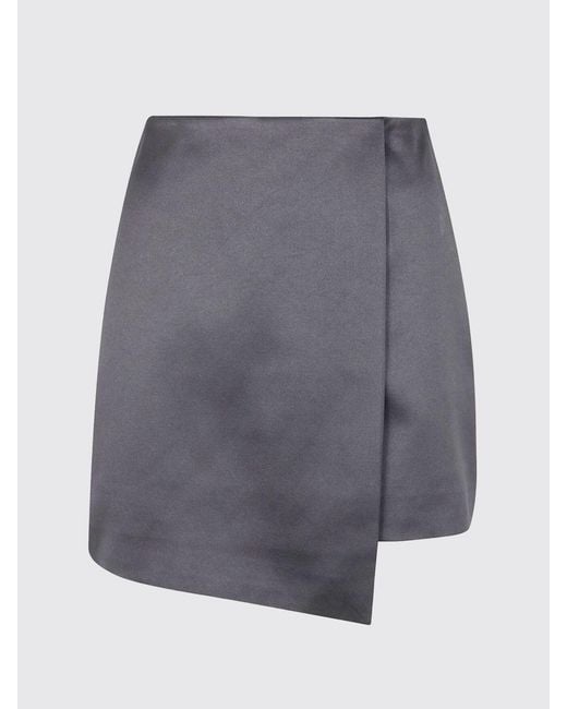 By Malene Birger Blue Cotton Blend Mini Skirt
