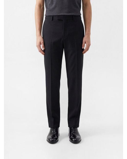 Jil Sander Black Virgin Wool Tailored Trousers for men