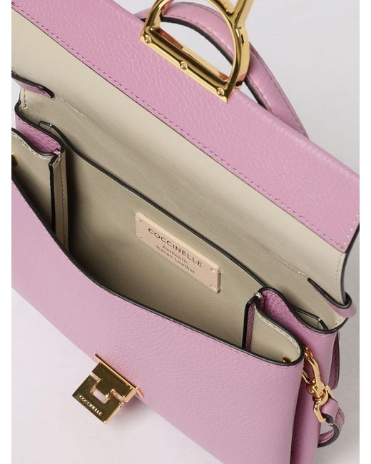 Coccinelle Pink Arlettis Mini Grained Leather Bag