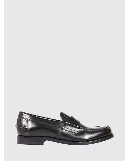 Tod's White Brushed Leather Loafers for men