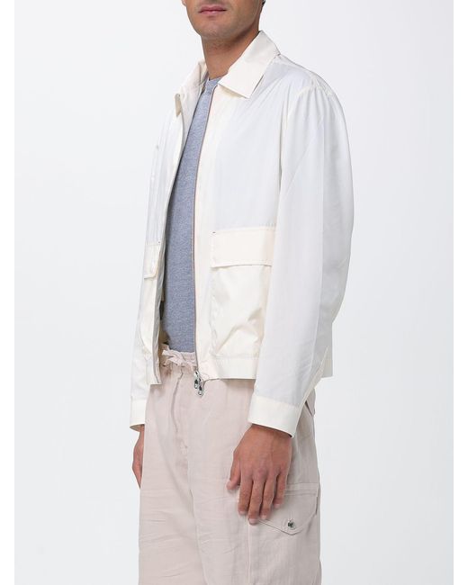 Brunello Cucinelli White Polyester Shirt Jacket for men