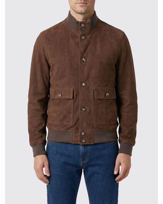 Stewart Brown New Orleans Suede Bomber Jacket for men
