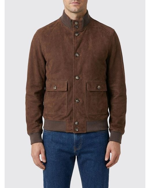 Stewart Brown New Orleans Suede Bomber Jacket for men
