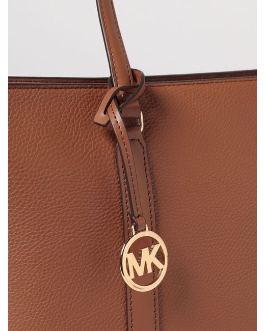 Michael Kors Brown Grained Leather Bag