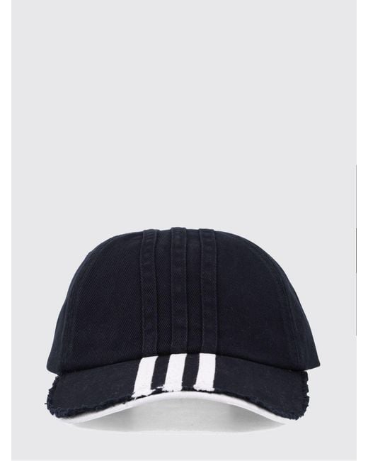 Y-3 Blue Cotton Hat for men
