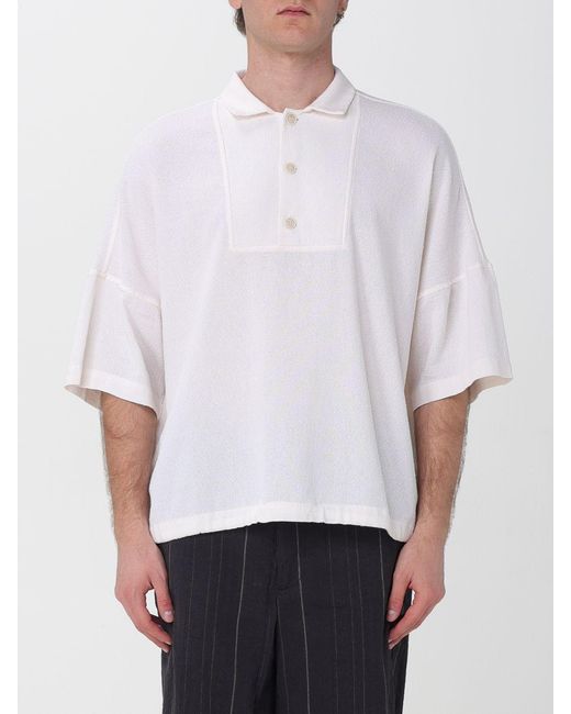 Barena White Oversized Polo Shirt for men