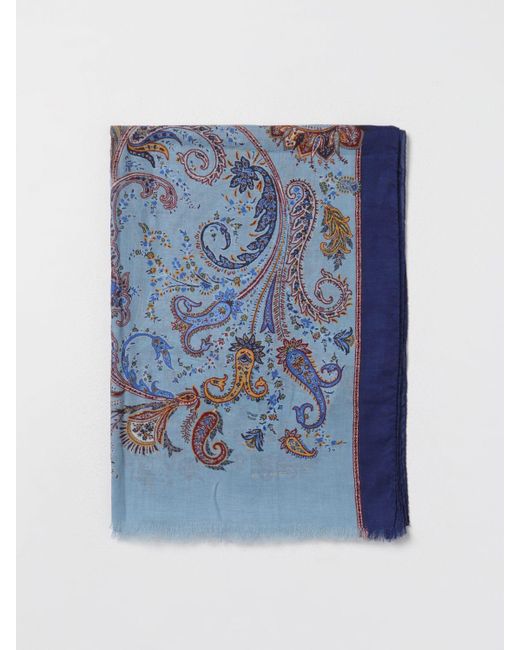 Etro Blue Scarf for men