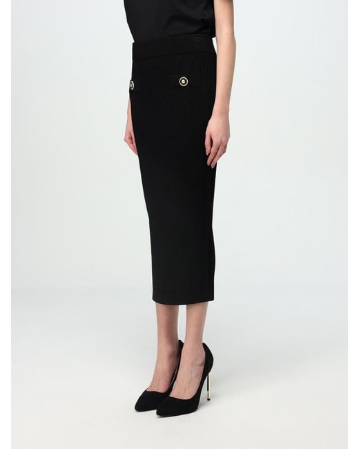 Balmain Black Skirt
