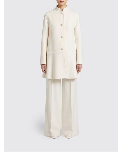 Valentino White Single-Breasted Coat