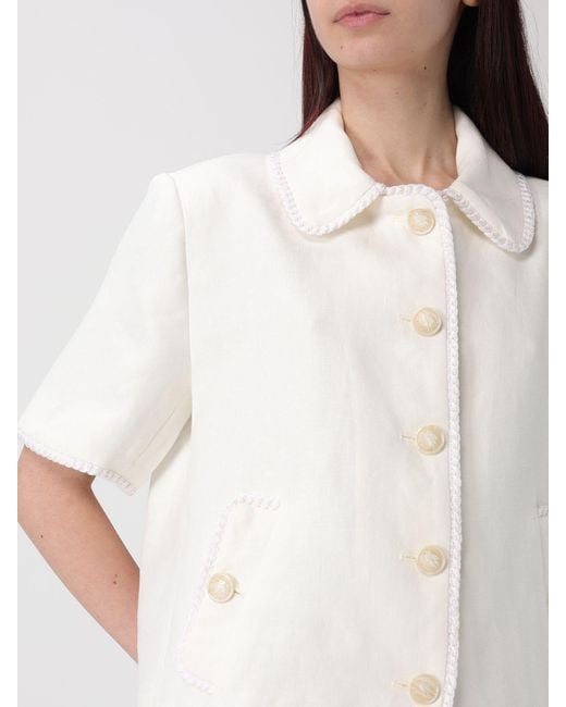 Etro White Linen Blazer