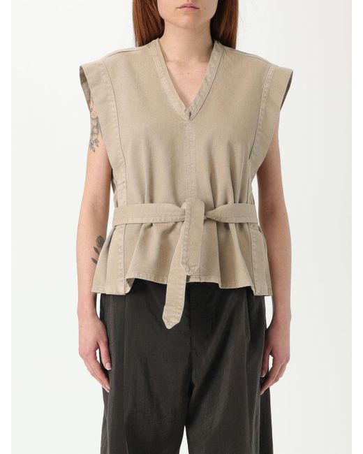 Top E Bluse Donna di Lemaire in Natural