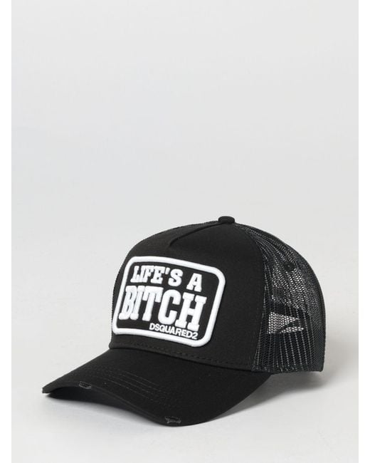 DSquared² Hut Aus Netz-Nylon Und Baumwolle in Black für Herren