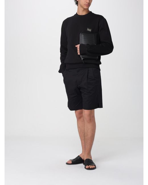 Dolce & Gabbana Black Dolce &Amp Gabbana Cotton Crewneck Sweatshirt for men