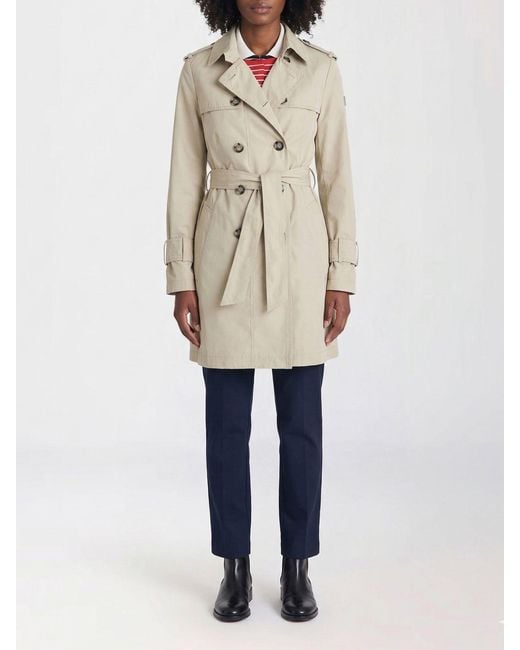 Peuterey Natural Polyester Double Breasted Trench Coat