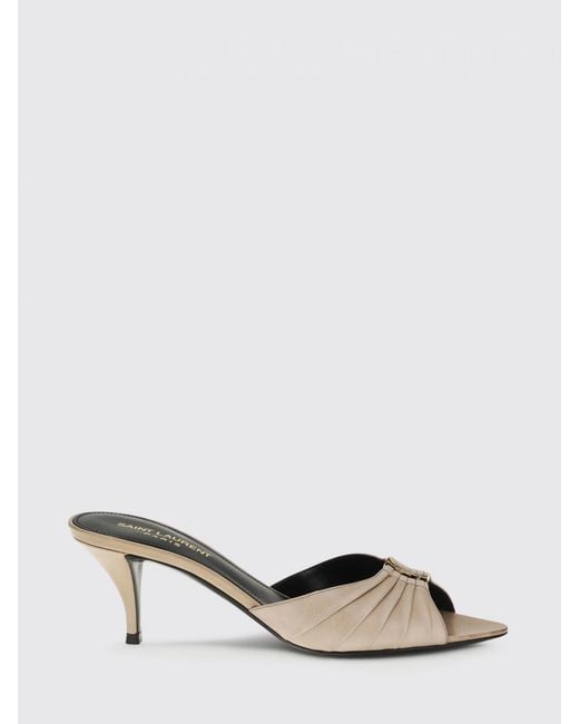 Saint Laurent Multicolor Babylone Leather Mules