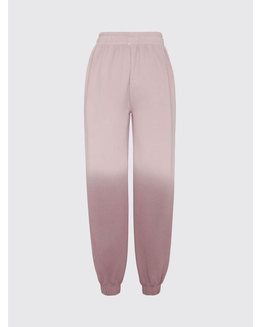 Philipp Plein Pink Abstract Print Jersey Jogging Trousers With Mid-Rise Waist