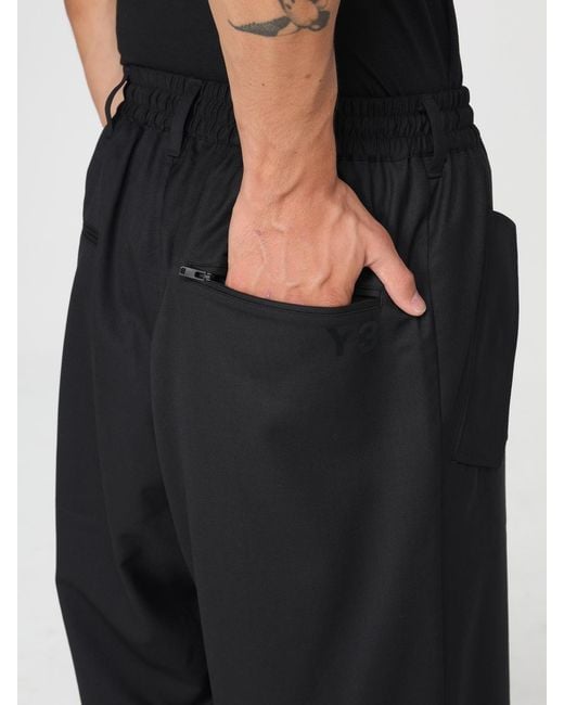 Y-3 Black Trousers for men