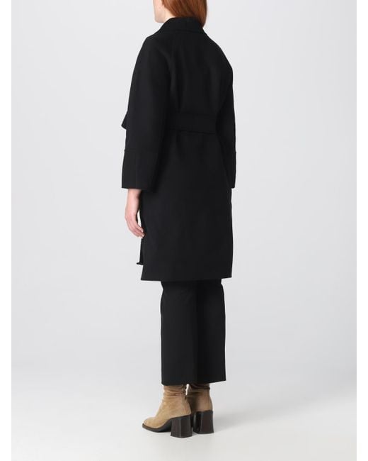 Max Mara Black S Max Mara Arona Coat In Wool