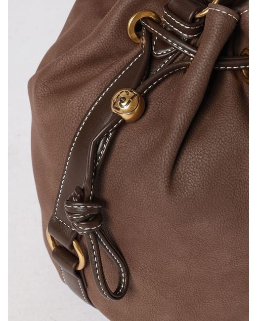 Liu Jo Brown Synthetic Leather Bucket Bag