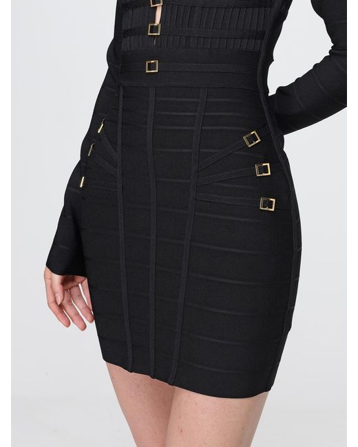 Elisabetta Franchi Black Stretch Jersey Mini Dress