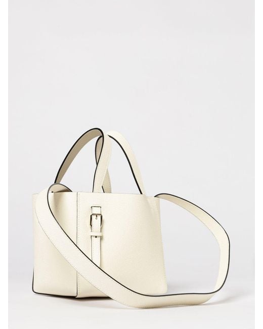 Valextra Natural Bucket Mini Grained Leather Bag