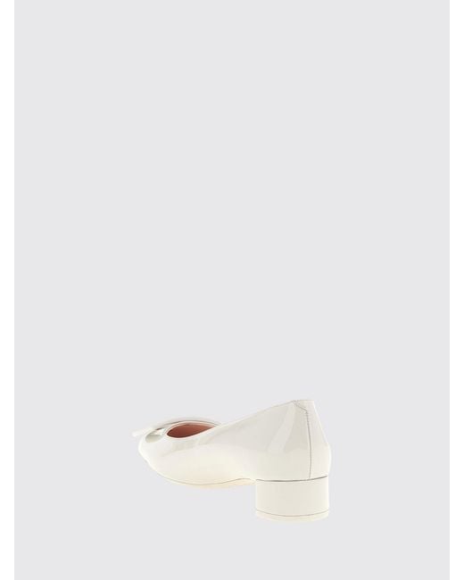 Roger Vivier Natural U Look Patent Leather Ballerinas
