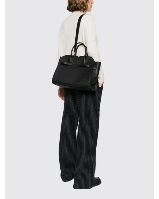 Valextra Black Schultertasche Damen