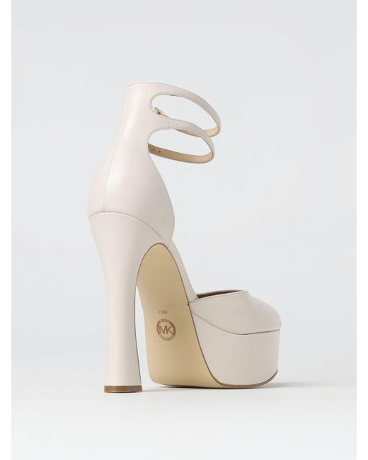 Michael kors white shoes on sale heels