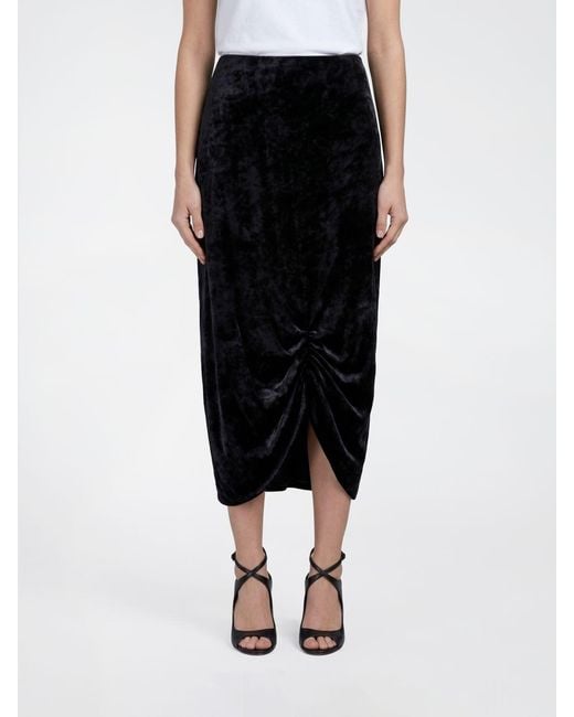 Valentino Black Velvet Skirt