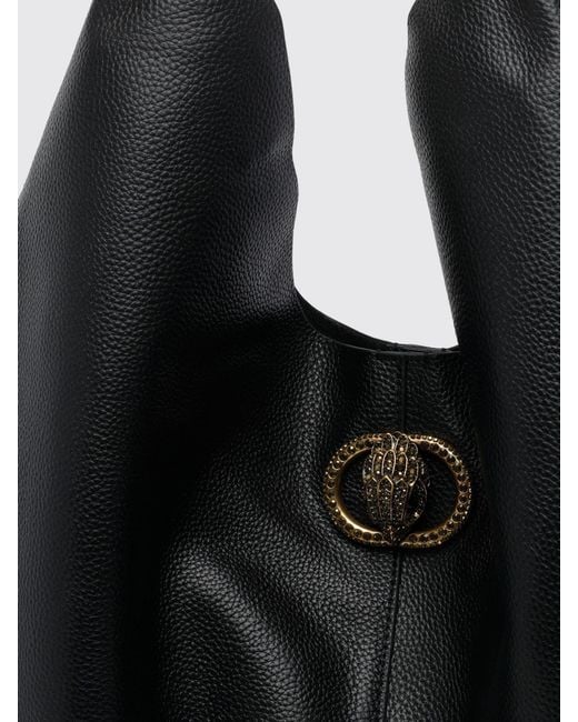 Kurt Geiger Black Chelsea Large Grained Calf Leather Hobo Bag