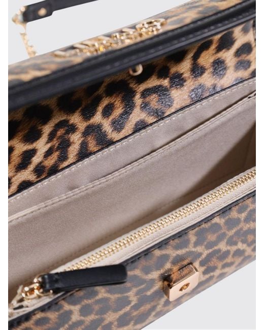 Liu Jo Gray Faux Leather Animal Print Bag