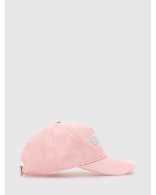 DSquared² Pink Cotton Twill Hat With Logo
