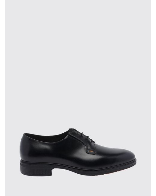 Santoni White Brogue Shoes for men