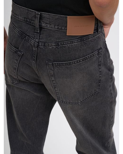 Our Legacy Black First Cut Cotton Denim Jeans for men