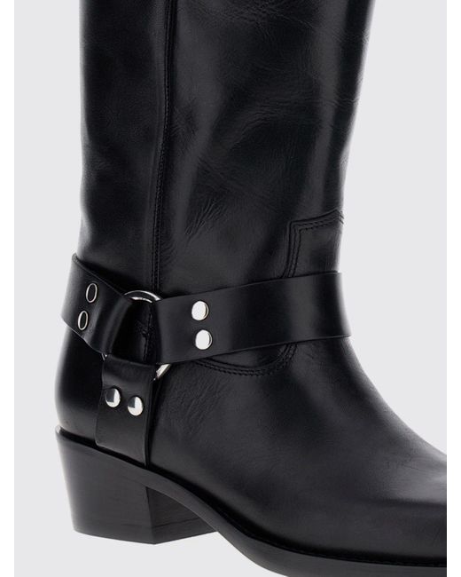 Paris Texas Black Flache Stiefeletten Damen