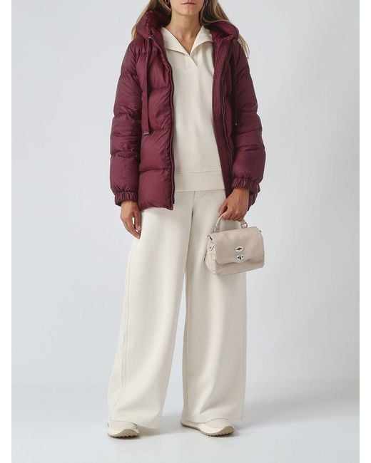 Max Mara Red Short Down Jacket