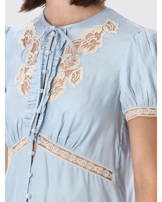 Self-Portrait Blue Top