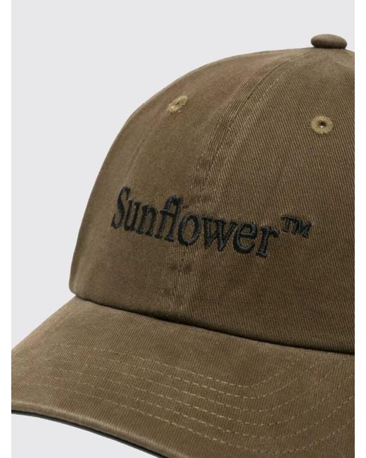 sunflower Green Embroidered Logo Cotton Twill Hat for men